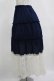 画像2: axes femme / 裾レースティアードスカート M ネイビー H-25-12-13-1019-AX-SK-NS-ZH (2)