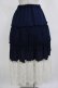 画像3: axes femme / 裾レースティアードスカート M ネイビー H-25-12-13-1019-AX-SK-NS-ZH (3)