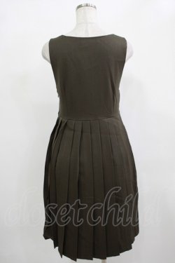 画像3: Fi.n.t / エンブレム釦プリーツジャンパースカート Free KHAKI H-25-12-13-1020-CA-OP-NS-ZH