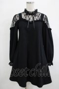 Jamie エーエヌケー / レース切替カットワンピース M ブラック H-25-12-13-1025-LO-OP-NS-ZH