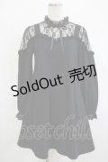 Jamie エーエヌケー / レース切替カットワンピース M ブラック H-25-12-13-1025-LO-OP-NS-ZH