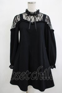 Jamie エーエヌケー / レース切替カットワンピース M ブラック H-25-12-13-1025-LO-OP-NS-ZH