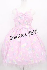 Angelic Pretty / SPACE TOYSジャンパースカートSet Free ピンク H-25-12-14-001-AP-OP-NS-ZH