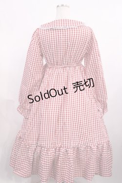 画像2: FLC / 星名桜子/ギンガムチェックワンピース M レッド H-25-12-14-004-LO-OP-NS-ZH