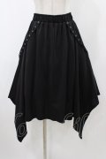 Drug Honey / イレギュラースカート  ブラック H-25-12-14-1031-PU-SK-KB-ZH