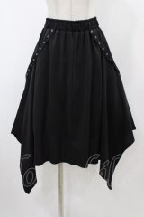 Drug Honey / イレギュラースカート  ブラック H-25-12-14-1031-PU-SK-KB-ZH
