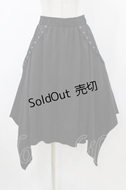 画像1: Drug Honey / イレギュラースカート  ブラック H-25-12-14-1031-PU-SK-KB-ZH