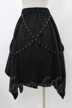 画像2: Drug Honey / イレギュラースカート  ブラック H-25-12-14-1031-PU-SK-KB-ZH