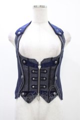 Ozz oneste / ナポレオン風ホルタービスチェ  ネイビー H-25-12-14-1033-OO-TO-KB-ZH