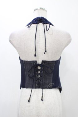 画像2: Ozz oneste / ナポレオン風ホルタービスチェ  ネイビー H-25-12-14-1033-OO-TO-KB-ZH