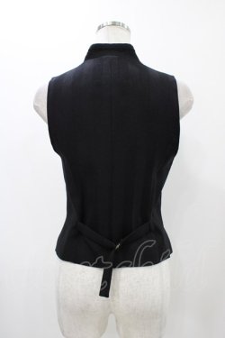 画像2: MIHO MATSUDA / スタンドカラーベスト  ブラック H-25-12-14-1034-GO-TO-KB-ZH