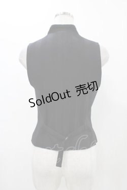 画像2: MIHO MATSUDA / スタンドカラーベスト  ブラック H-25-12-14-1034-GO-TO-KB-ZH