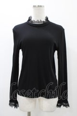 Jane Marple / ウルティマフライスドイリーレーストリムプルオーバー  ブラック H-25-12-14-1036-JM-TO-KB-ZH