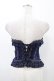 画像2: Ozz oneste / オーバーバストコルセット  ネイビー H-25-12-14-1005-OO-TO-KB-ZH (2)