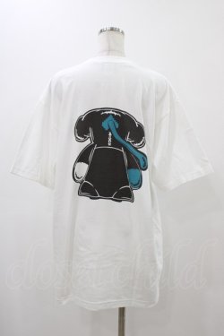 画像2: NieR Clothing / プリントCOTTON CUTSEW XL 白/シエル H-25-12-14-1039-PU-TO-KB-ZH