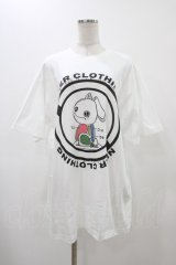 NieR Clothing / プリントCOTTON CUTSEW XL 白/Nierちゃん H-25-12-14-1040-PU-TO-KB-ZH