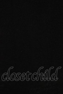 画像3: LISTEN FLAVOR / 8bitベアラグラントップス  ブラック×ホワイト H-25-12-14-1041-PU-TO-KB-ZH