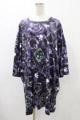 NieR Clothing / BIG SIZE CUTSEW  パープル H-25-12-14-1042-PU-TO-KB-ZH