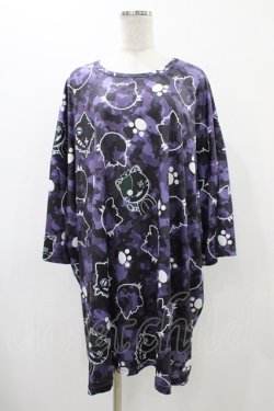 画像1: NieR Clothing / BIG SIZE CUTSEW  パープル H-25-12-14-1042-PU-TO-KB-ZH