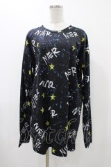 NieR Clothing / プリントトップス  スターロゴ H-25-12-14-1043-PU-BL-KB-ZH