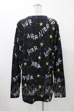 画像2: NieR Clothing / プリントトップス  スターロゴ H-25-12-14-1043-PU-BL-KB-ZH