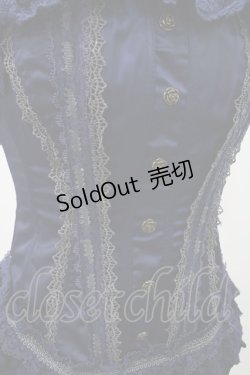 画像4: Ozz oneste / オーバーバストコルセット  ネイビー H-25-12-14-1005-OO-TO-KB-ZH