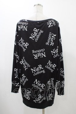 画像2: NieR Clothing / プリントトップス  黒ロゴ H-25-12-14-1045-PU-BL-KB-ZH