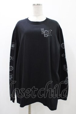 画像1: Candy Stripper / コジコジの名？台詞 L/S TEE  ブラック H-25-12-14-1048-PU-TO-KB-ZH