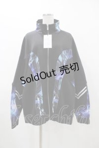 ililil / 『外せ、壊せ、再構築せよ。―コード：Z.I.P』トラックジャケット  ブラック H-25-12-14-1052-PU-TO-KB-ZH