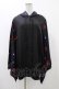 画像1: NieR Clothing / 着物風袖フードシャツ  黒 H-25-12-14-1054-PU-BL-KB-ZH (1)
