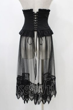 画像2: Sheglit / "Cynthia"チュールコルセット  ブラック H-25-12-14-1006-EL-ZA-KB-ZH