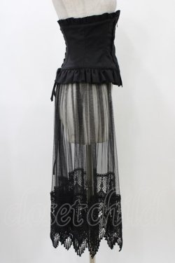 画像3: Sheglit / "Cynthia"チュールコルセット  ブラック H-25-12-14-1006-EL-ZA-KB-ZH