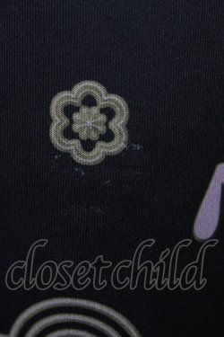 画像3: NieR Clothing / 総柄ZIPパーカー  黒 H-25-12-14-1061-PU-TO-KB-ZH