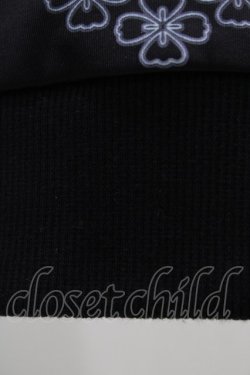 画像4: NieR Clothing / 総柄ZIPパーカー  黒 H-25-12-14-1061-PU-TO-KB-ZH