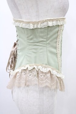 画像3: PrivateSquare. / 『an[TEA]que』ショートコルセット  グリーン H-25-12-14-1007-LO-ZA-KB-ZH