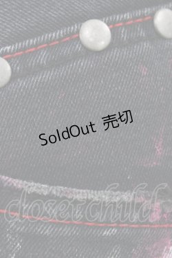 画像3: SEX POT ReVeNGe / カスタムダメージパンツ  黒×ピンク H-25-12-14-1008-SP-PA-KB-ZH