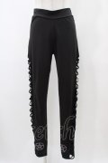 KRY CLOTHING / サイドクロスレギンス  黒 H-25-12-14-1014-EL-PA-KB-ZH