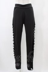 KRY CLOTHING / サイドクロスレギンス  黒 H-25-12-14-1014-EL-PA-KB-ZH