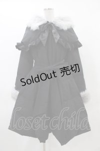 BAROQUE / Marshmallow Puffダッフルフリルコート L ブラック H-25-12-14-1016-EL-CO-KB-ZH