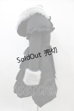 画像3: BAROQUE / Marshmallow Puffダッフルフリルコート L ブラック H-25-12-14-1016-EL-CO-KB-ZH