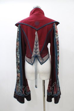 画像2: Ozz oneste / ジャガード切替ZIPジャケット  ボルドー H-25-12-14-1017-OO-JA-KB-ZH