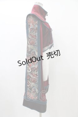 画像3: Ozz oneste / ジャガード切替ZIPジャケット  ボルドー H-25-12-14-1017-OO-JA-KB-ZH