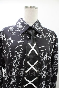 画像4: Grrr the Lipper / 殺メタイ程ニ愛シテル。iシャツ  黒 H-25-12-14-1019-0-BL-KB-ZH