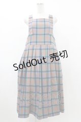 Jane Marple / タータンチェックタブリエドレス  ブリック H-25-12-14-1025-JM-OP-KB-ZH