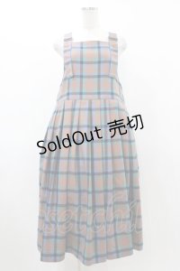 Jane Marple / タータンチェックタブリエドレス  ブリック H-25-12-14-1025-JM-OP-KB-ZH