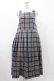 画像1: Jane Marple / タータンチェックタブリエドレス  ブリック H-25-12-14-1025-JM-OP-KB-ZH (1)