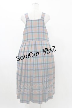 画像2: Jane Marple / タータンチェックタブリエドレス  ブリック H-25-12-14-1025-JM-OP-KB-ZH