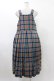 画像2: Jane Marple / タータンチェックタブリエドレス  ブリック H-25-12-14-1025-JM-OP-KB-ZH (2)