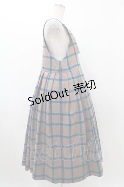 画像3: Jane Marple / タータンチェックタブリエドレス  ブリック H-25-12-14-1025-JM-OP-KB-ZH