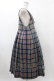 画像3: Jane Marple / タータンチェックタブリエドレス  ブリック H-25-12-14-1025-JM-OP-KB-ZH (3)